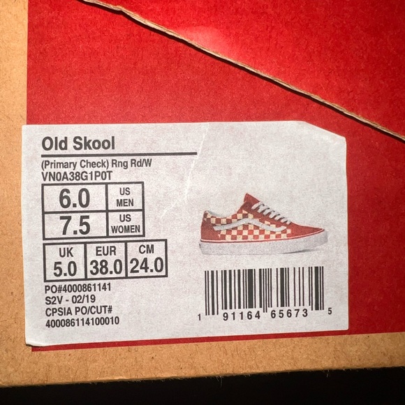 women or kids 7.5 vans - Picture 2 of 2